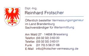 Reinhard Frotscher: After Sales Service von Erdmann Immobilien. Unsere Partner unterstützen Sie auch nach dem Kauf Ihrer Immobilie in Brieselang, Falkensee oder Dalgow-Döberitz.