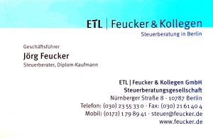 Feucker un Kollegen, Steuerberater: After Sales Service von Erdmann Immobilien. Unsere Partner unterstützen Sie auch nach dem Kauf Ihrer Immobilie in Brieselang, Falkensee oder Dalgow-Döberitz.