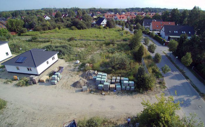 Baugrundstück Brieselang zu verkaufen, Blick nach Norden.